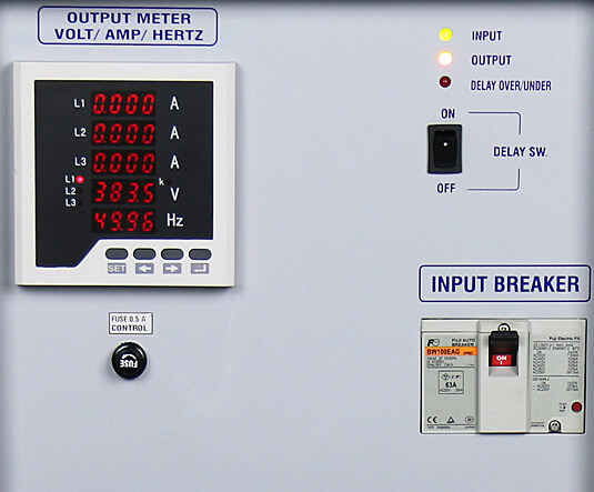 Front panel Stabilizer model PC-41 3Phase