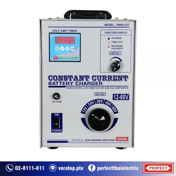CONSTANT CURRENT BATTERY CHARGER pm60-20t panel