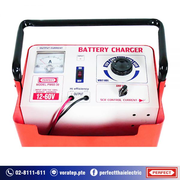 CONSTANT CURRENT BATTERY CHARGER pm60-30-panel