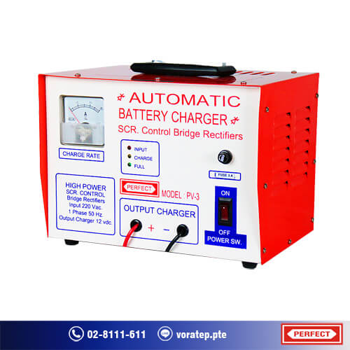 Automatic cutoff battery charger pv-3