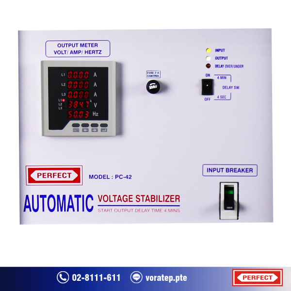 Front panel Stabilizer model PC-42 3Phase