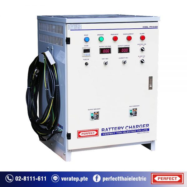 CONSTANT CURRENT BATTERY CHARGER PM140-60A 1 phase side