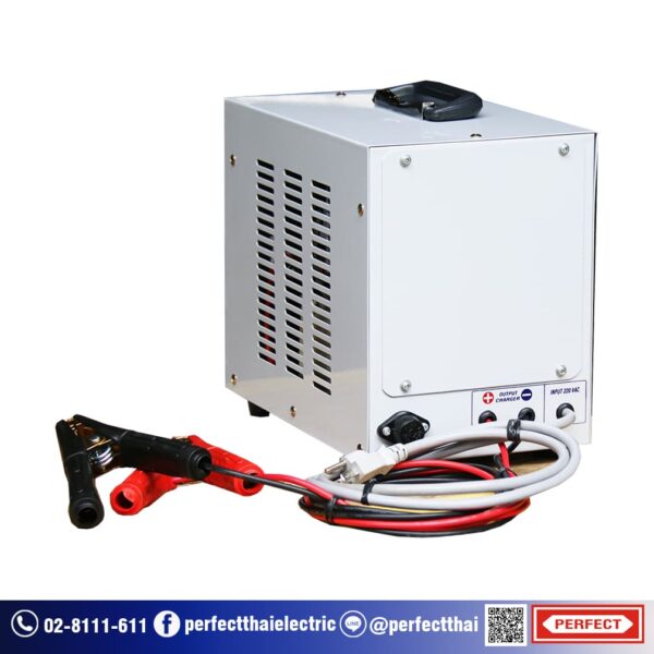 PM48-5T, PM48-5TA Constant Volt, Constant Current Battery charger 18V 20A rear panel